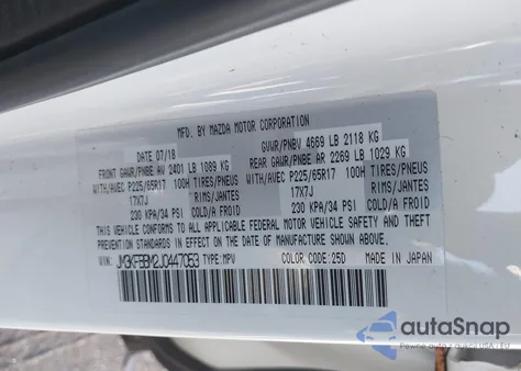 2018 Mazda Cx-5 Sport from USA, damaged, VIN JM3KFBBM2J0447053